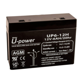 Batterie AGM 6 Ah 12 V Master U-Power pour Équipements Solaires