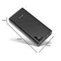 YOBON Power Bank 27000mAh - Chargeur Portable Noir avec 4 Ports USB et Écran LCD