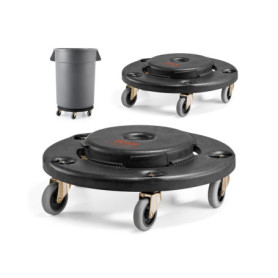 Chariot à Poubelle VEVOR avec Roulettes - Lot de 2, Capacité 227 kg