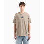 T-shirt Armani Exchange Utility Edge en Coton Durable - Logo Brodé - Ashley Blue - XXL