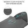 GEEKRIA Étui de Transport pour Clavier Logitech MX Keys Mini, étui de Protection en Cuir végétalien, Housse de Clavier de Voyage