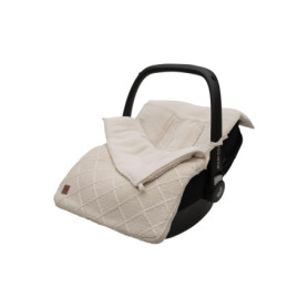 Chancelière Jollein Check Knit Oatmeal pour Siège Auto et Poussette