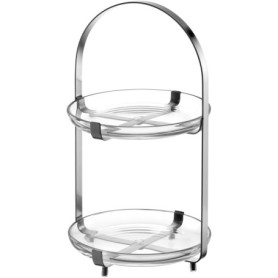 Présentoir en Verre Moderne CUCINA pour Gâteaux et Canapés - Élégant et Pratique