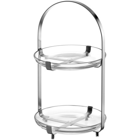 Présentoir en Verre Moderne CUCINA pour Gâteaux et Canapés - Élégant et Pratique