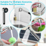 Pomme de Douche WEFHEF G1/2" avec 2 Modes pour Cuisine et Salle de Bain