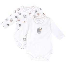 Body Bébé Manches Longues en Coton Doux - Lot de 2 Chicco