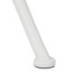 Table de Jardin Relaxdays avec Trou pour Parasol - Acier Blanc 72x70 cm