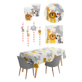 Ensemble de Décoration de Table Safari pour Anniversaire - Boland