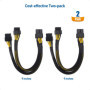 Câble d'Alimentation PCIe 8 Broches Double pour GPU - Lot de 2
