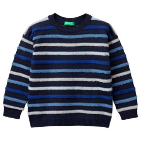 Pull en V rayé pour homme - United Colors of Benetton