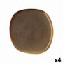 Assiette plate Bidasoa Ikonic Céramique Marron (26,5 x 25,7 x 1,5 cm) (Pack 4x) 56,99 €