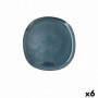 Assiette plate Bidasoa Ikonic Céramique Bleu (20,2 x 19,7 x 1,3 cm) (Pack 6x) 54,99 €