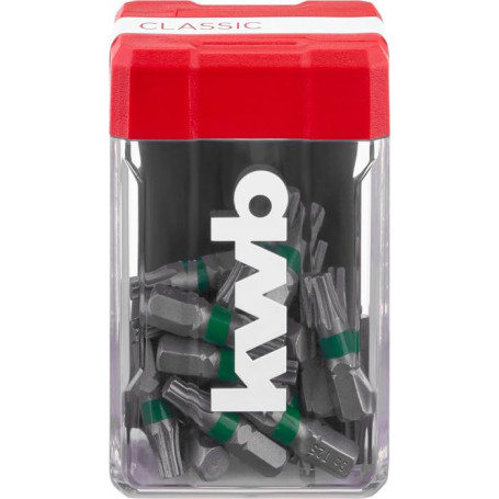 Kwb Mini-Case Set d'Embouts T25 - 25 Pièces avec Boîte de Rangement