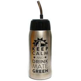 Mate Green Yerbomos 4.0 Noir 580 ML - Thermos Portable pour Yerba Mate