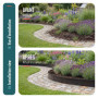 Bordure de Jardin en Métal VOUNOT - Lot de 35 Pièces Flexible et Résistante