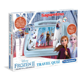 Clementoni Jeu de Voyage Quiz Frozen 2 - Apprentissage Amusant pour Enfants