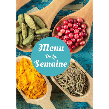 Carnet de Menu Hebdomadaire : Organisez Vos Repas en Famille