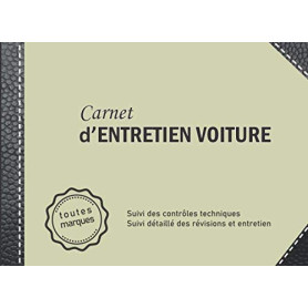 Carnet d'Entretien Automobile - Suivi Complet pour Tous Véhicules