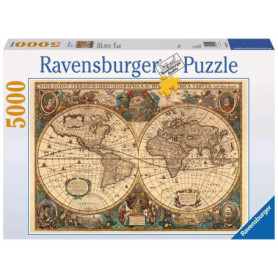 Puzzle Mappemonde Antique Ravensburger - 5000 pièces