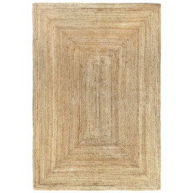 Tapis Alhambra en Jute Naturel - Tressé à la Main pour Salon et Chambre (120x170cm)