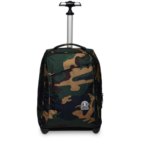 Mallette à Roulettes Invicta - Trolley Camouflage Vert 37L
