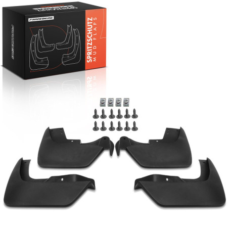 Lot de 4 Garde-Boue Avant et Arrière pour Duster HM SUV 2018-2021