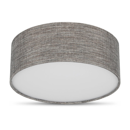 Plafonnier Vintage en Tissu 30 cm - Élégance Brun Argenté pour Salon et Chambre