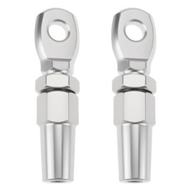 Cosses à œillet en acier inoxydable - Raccords de câbles 3mm