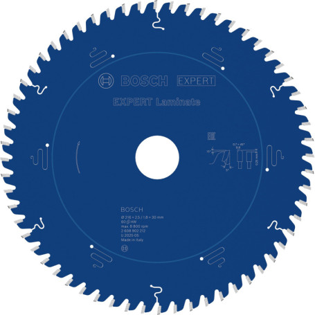 Lame de Scie Circulaire Bosch EXPERT Laminate pour Stratifié - 216 mm
