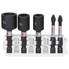Coffret Bosch Professional de 5 embouts et douilles Impact Control