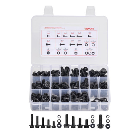 Kit de Boulons et Écrous VEVOR - 280 PCS en Acier Allié pour Assemblage