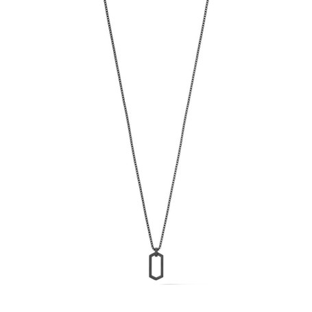 Collier Homme MVMT Collection HEX Noir - Élégance Minimaliste