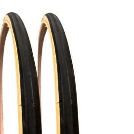 Pack de 2 Pneus 700 x 28C Noir Slick pour Vélo Adulte