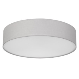 Plafonnier Vintage REV - Lampe de plafond élégante en tissu gris, 50 cm