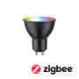 Ampoule LED GU10 RGBW+ Paulmann 4,8W Noir Mat - Compatible Zigbee