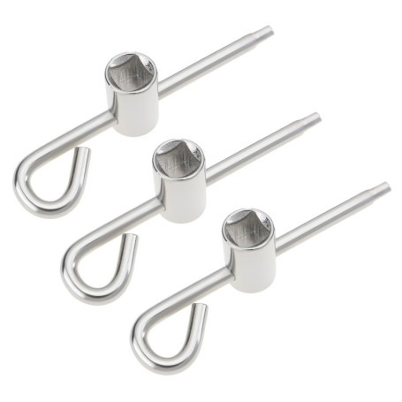 Lot de 3 Clés de Purge d'Air pour Radiateur - Outil 5x5 mm en Métal