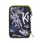 Trousse Scolaire Seven 3 Zip - Porte-Crayon Moderne en Gris