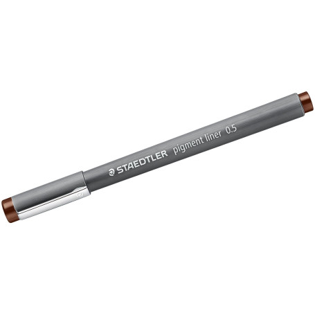 Stylo Feutre Marron Staedtler Pigment Liner 308 - Pointe Fine 0,5 mm