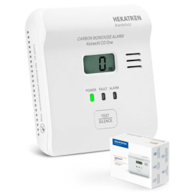 Hekatron KonexXt CO One - Détecteur de Monoxyde de Carbone avec Écran et Alarme