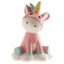 Figurine Licorne Multicolore pour Baptême - 10 cm
