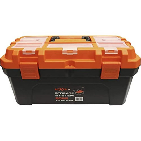 Boîte à Outils Boxer® 20" avec Organiseur et Plateau Amovible - Noir/Orange