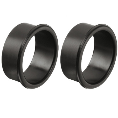 Lot de 2 Anneaux d'Aération en Plastique Noir pour Caravane et Camping-Car