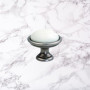 Bouton de Tiroir en Porcelaine Céramique Vintage 34 mm - Cyclingcolors