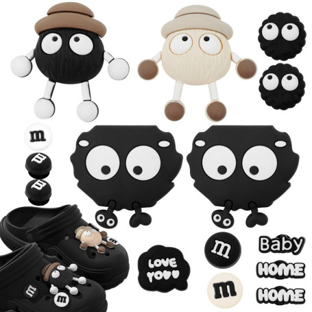 Pins 3D Croc Déco pour Chaussures - Charms Mignons en PVC