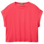 T-shirt Femme Boxy Rose United Colors of Benetton