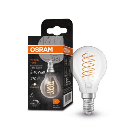 Lampe LED OSRAM Vintage 1906 E14 Dimmable 4,8W
