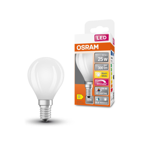 Ampoule LED Osram Superstar E14 2,2W 300LM Blanc Chaud