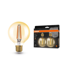 Ampoule LED Vintage Osram 1906 Globe 80 DIM 7.2W - Éclairage Chaud