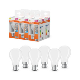 Pack de 6 Ampoules LED OSRAM A60 Filament 5,9W Blanc Froid 6500K