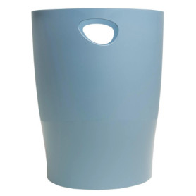 Corbeilles à Papier Exacompta Autentik - Lot de 8 - 15 Litres - Bleu Gris